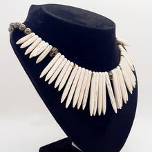 Load image into Gallery viewer, Bohemian Vixen Howlite and Pyrite Necklace