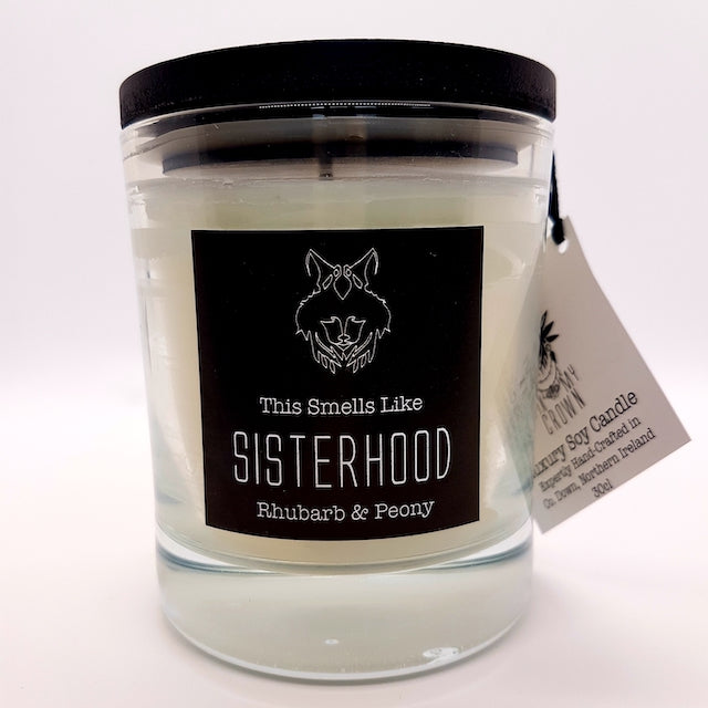Sisterhood - Rhubarb & Peony Soy Wax Candle