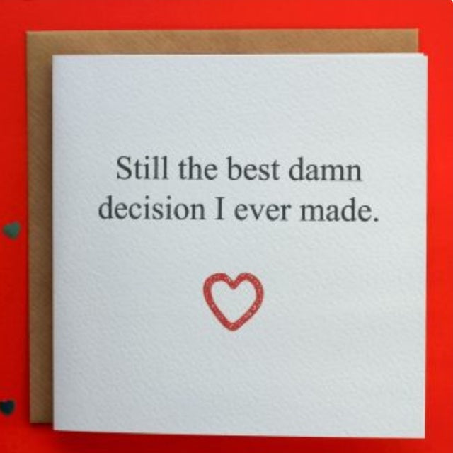 Leopard Print Cards Best Damn Decision