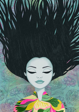 Rest Woman Portrait Print